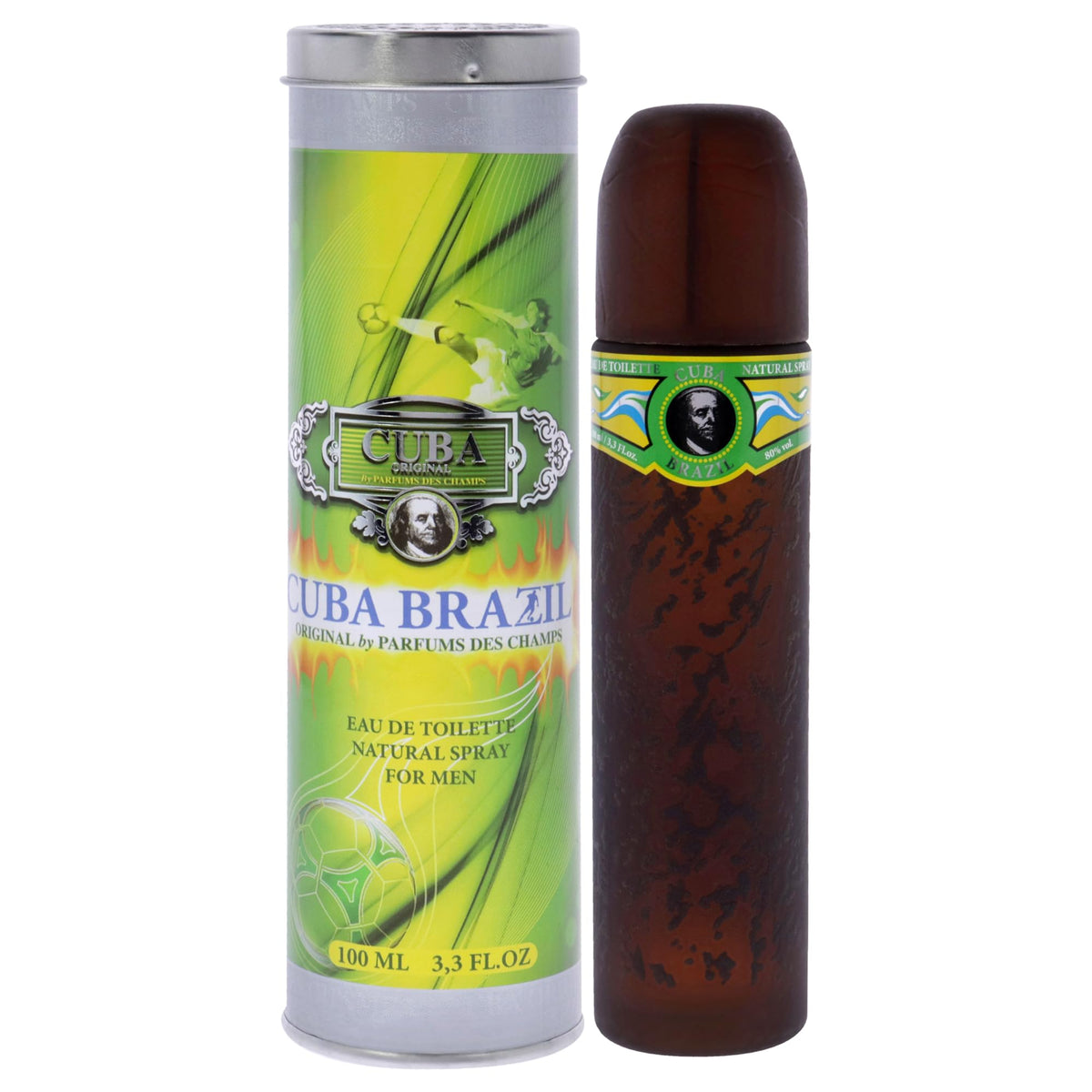 Cuba Brazil Eau De Toilette Spray for Men, 3.3 Ounce Beauty & Personal Care Cuba