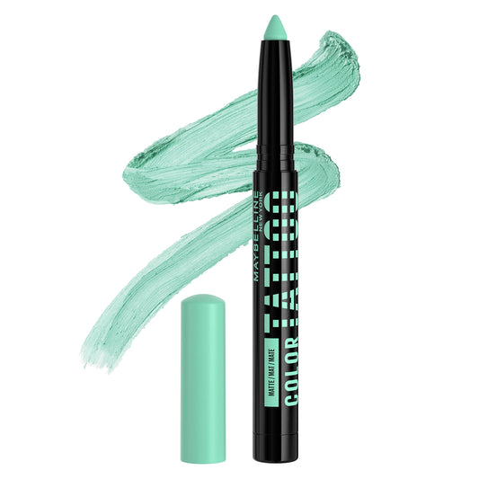 MAYBELLINE Color Tattoo Longwear Multi-Use Eye Shadow Stix, Eye Makeup, I am Giving (Light Teal Matte) Beauty & Personal Care MAYBELLINE