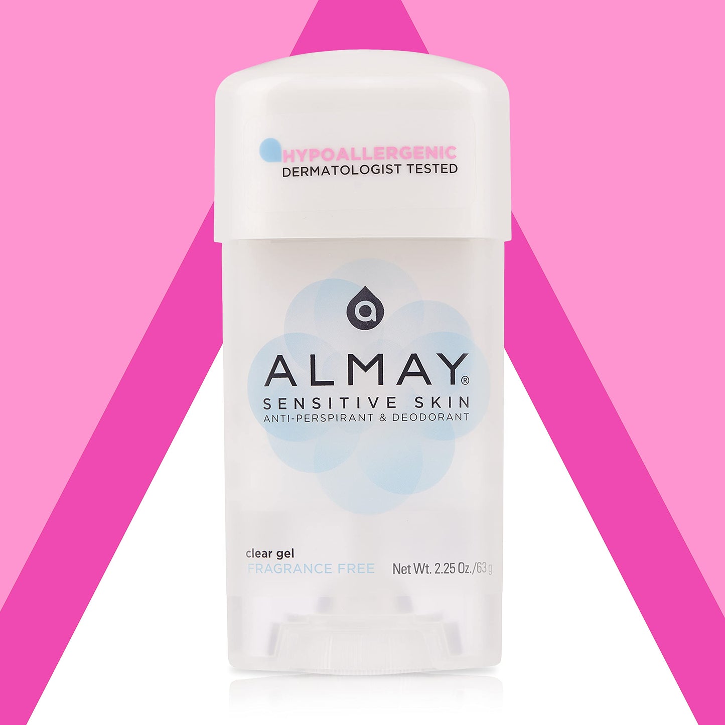 Almay Sensitive Skin Clear Gel Anti-Perspirant & Deodorant - Fragrance-Free 2.25 oz Beauty and Personal Care Almay