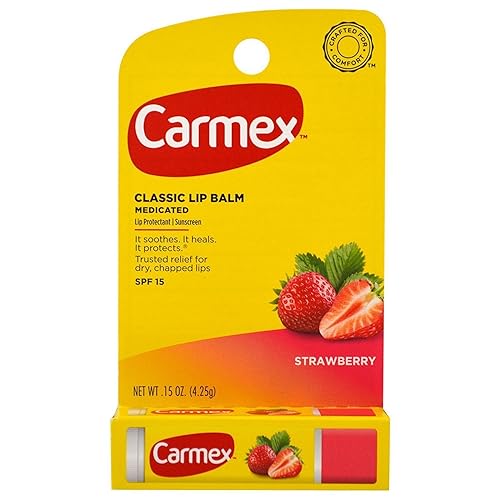 Carmex Click-Stick Moisturizing Lip Balm SPF 15 Strawberry 0.15 oz (Pack of 2) Beauty & Personal Care Carmex