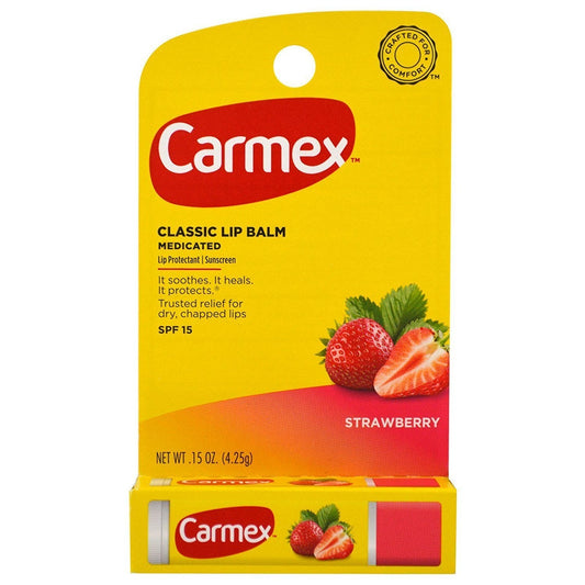Carmex Click-Stick Moisturizing Lip Balm SPF 15 Strawberry 0.15 oz (Pack of 2) Beauty & Personal Care Carmex
