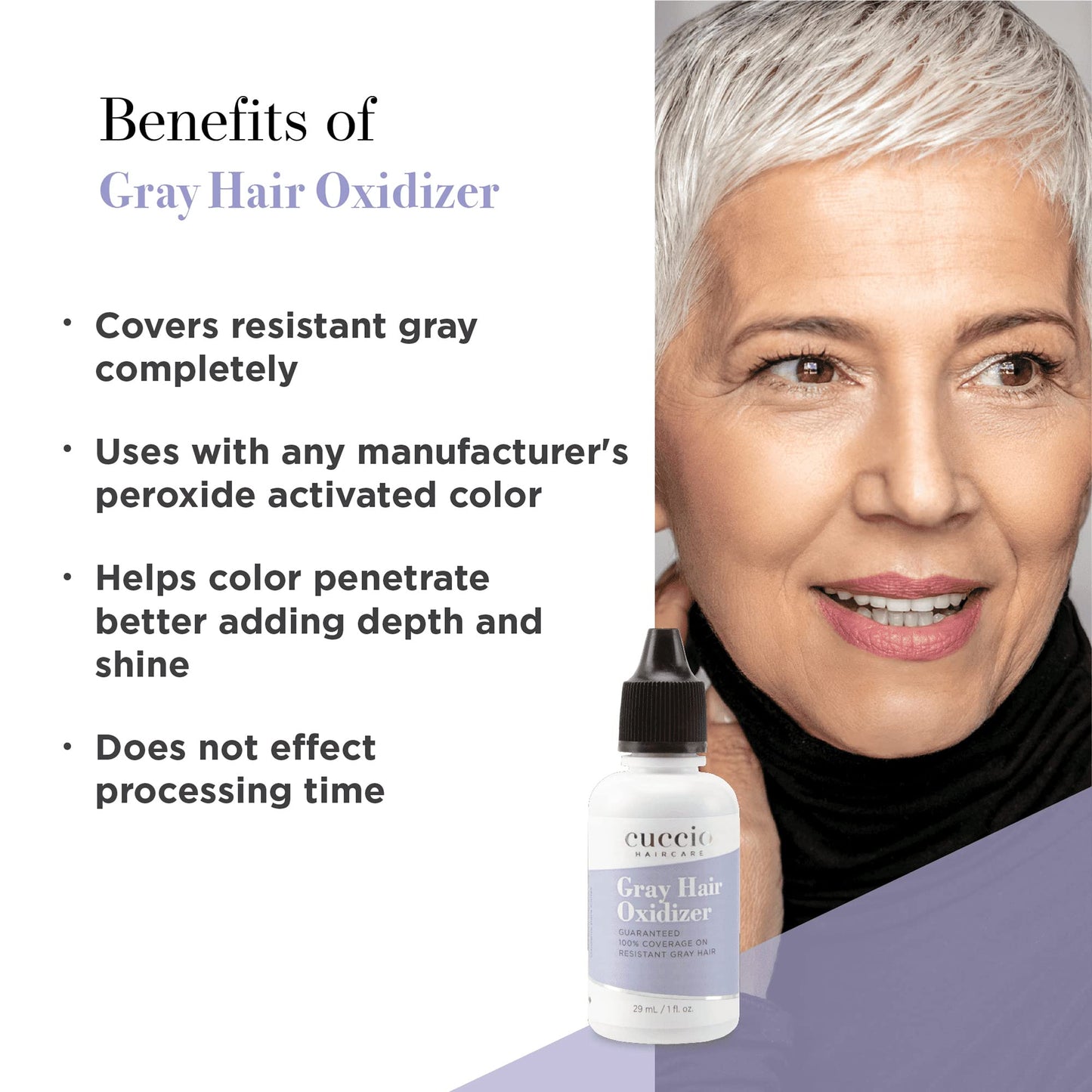 Cuccio Haircare Gray Hair Oxidizer - Guaranteed Full Coverage - Adds Depth And Shine - Intensifies Red Shades - Helps Color Penetrate Better - Can Be Beauty & Personal Care Cuccio