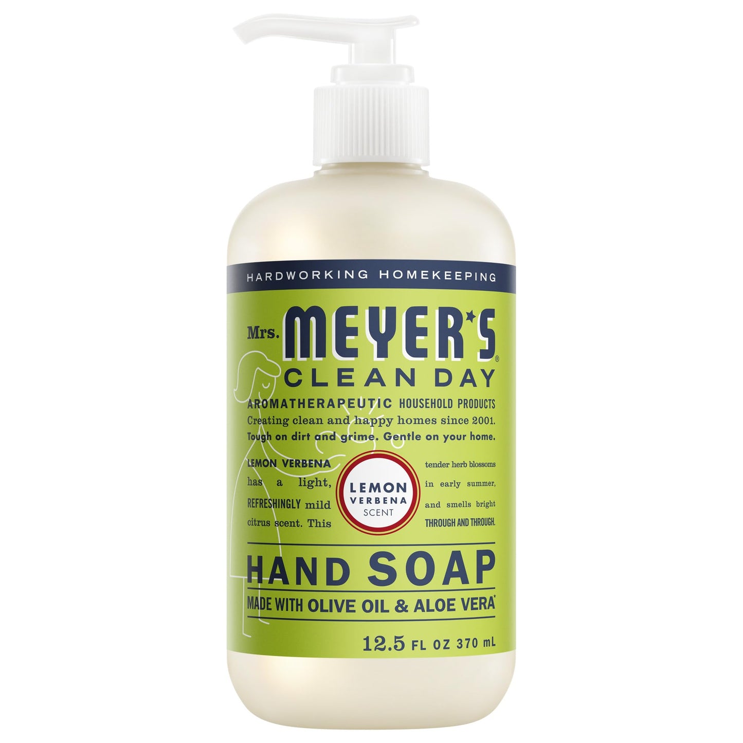 MRS. MEYER'S CLEAN DAY Hand Soap, Made with Essential Oils, Lemon Verbena, 12.5 fl. oz Beauty & Personal Care Mrs. MEYER'S
