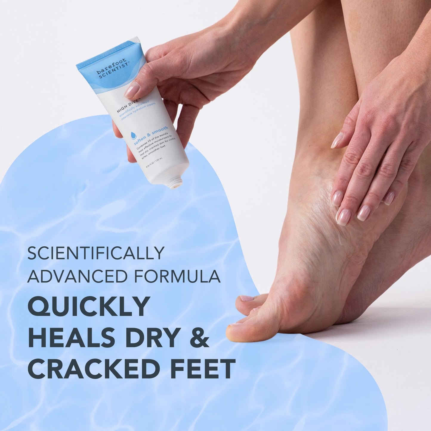 Barefoot Scientist High Dive Intensive Hydration Foot Therapy Cream, Specialized Moisture for Dry Feet and Cracked Heels Beauty & Personal Care Barefoot Scientist