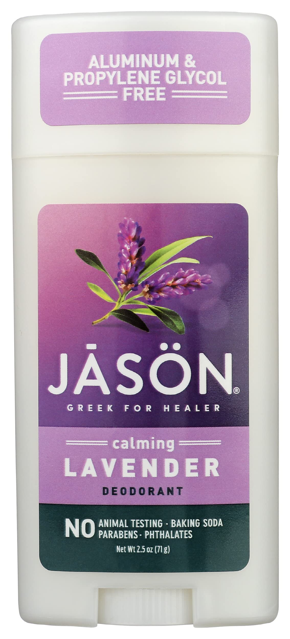 Jason Calming Lavender Deodorant Stick, Clinically Tested All Day Odor Protection, 2.5 Ounce Tubes (Pack of 1) Beauty and Personal Care JASON