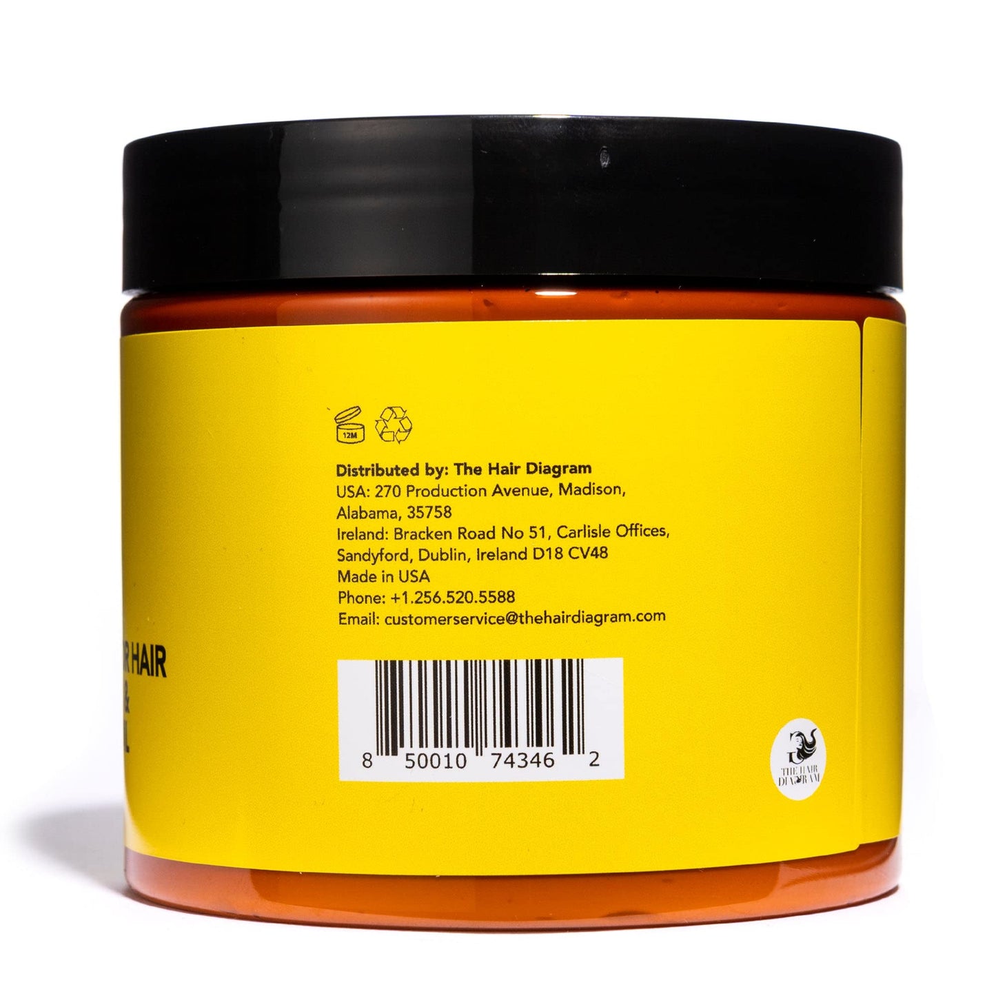The Hair Diagram - Ashley Marie Moisture Control Curl Cream with Avocado & Sunflower Oil - Natural Ingredients - Anti Frizz Curly Hair Styling Cream Beauty & Personal Care The Hair Diagram