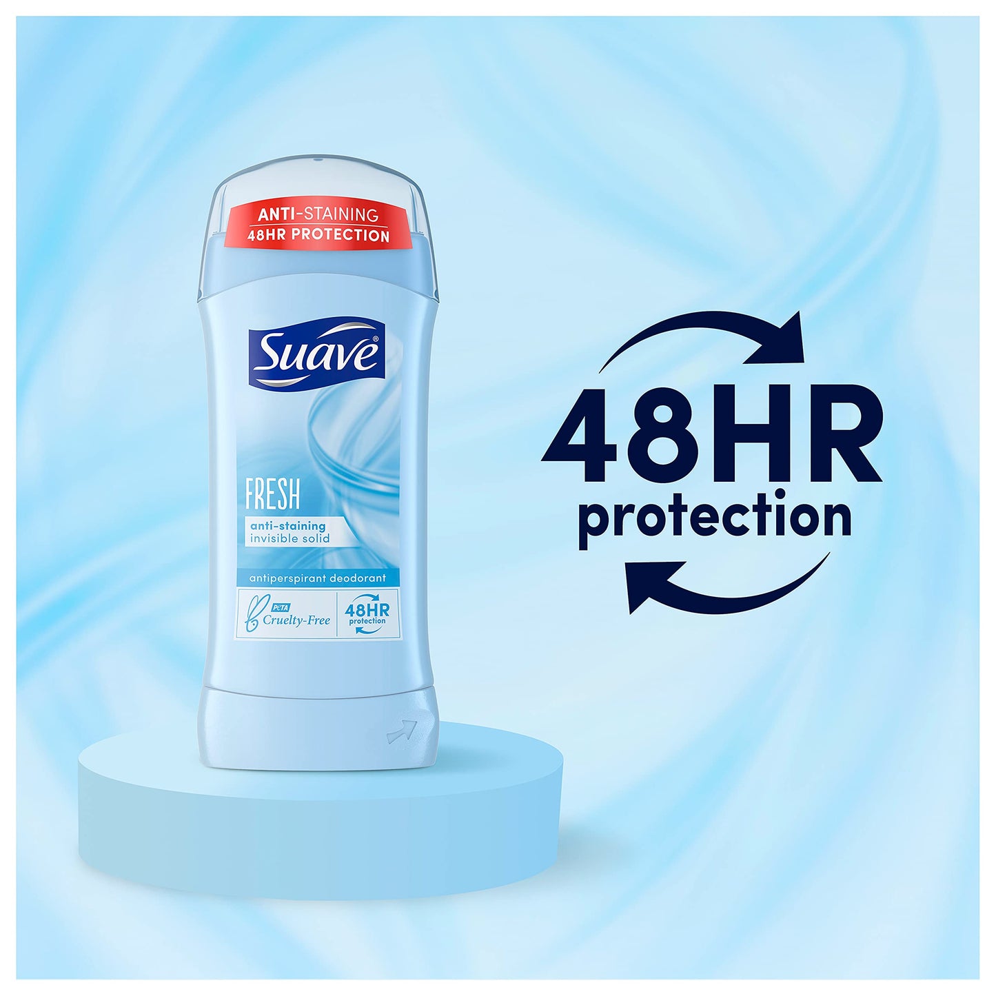 Suave 24 Hour Protection Invisible Solid Deodorant for Women, Fresh - 2.6 oz - 4 pk Beauty and Personal Care Suave