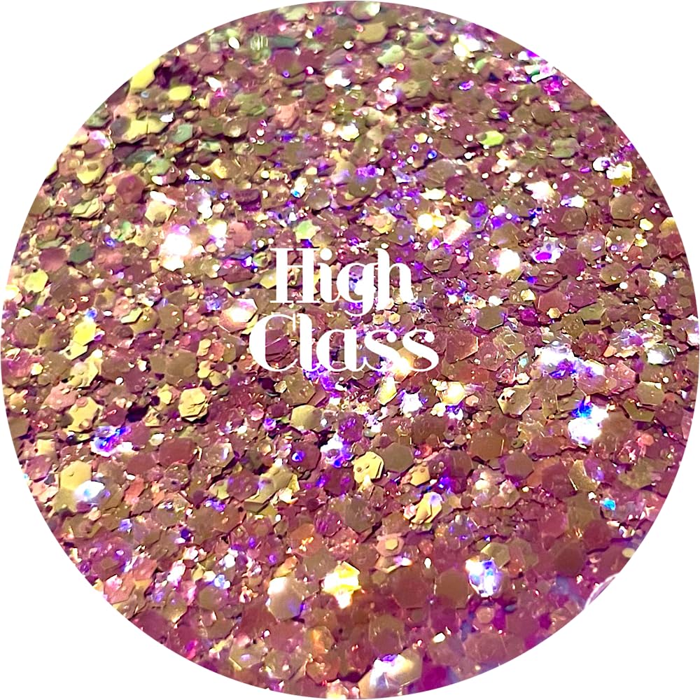 Pink Polyester Glitter | Craft Glitter | Glitter for Arts & Crafts | Tumblers | Cosmetics | Nails | Epoxy Resin Art | Slime | DIY | Body Glitter | 1 Beauty & Personal Care Glitter Heart Co.