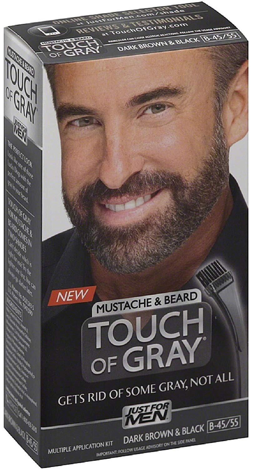 Touch Of Grey Drk Brwn N Size 1ct Touch Of Grey Dark Brown A And Black 1ct Beauty & Personal Care Just for Men