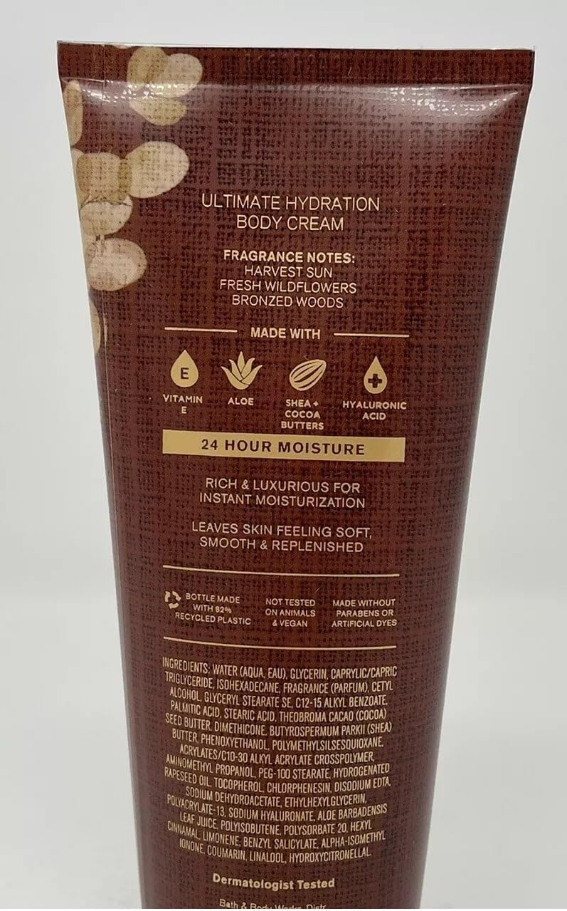 Bath & Body Works Copper Fields Ultimate Hydration Body Cream 8 Ounces Beauty & Personal Care Bath & Body Works