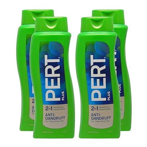 PERT Anti-Dandruff 2 in 1 Shampoo and Conditioner - Advanced with 2 Percent Salicylic Acid - Dandruff Shampoo with Zinc - 4 pc Beauty & Personal Care Pert
