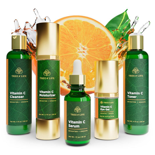 Tree of Life Beauty Ultimate Skin Care Set, Brightening, Firming, Hydrating, Moisturizing, Brightening, Complete Face Care Regimen - Total Vitamin C Beauty & Personal Care Tree of Life Beauty