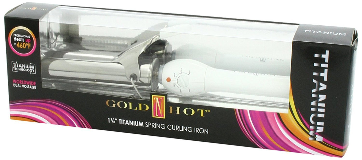 Gold 'N Hot Professional Titanium Spring Curling Iron, 1-1/2 Inch Beauty & Personal Care Gold N Hot