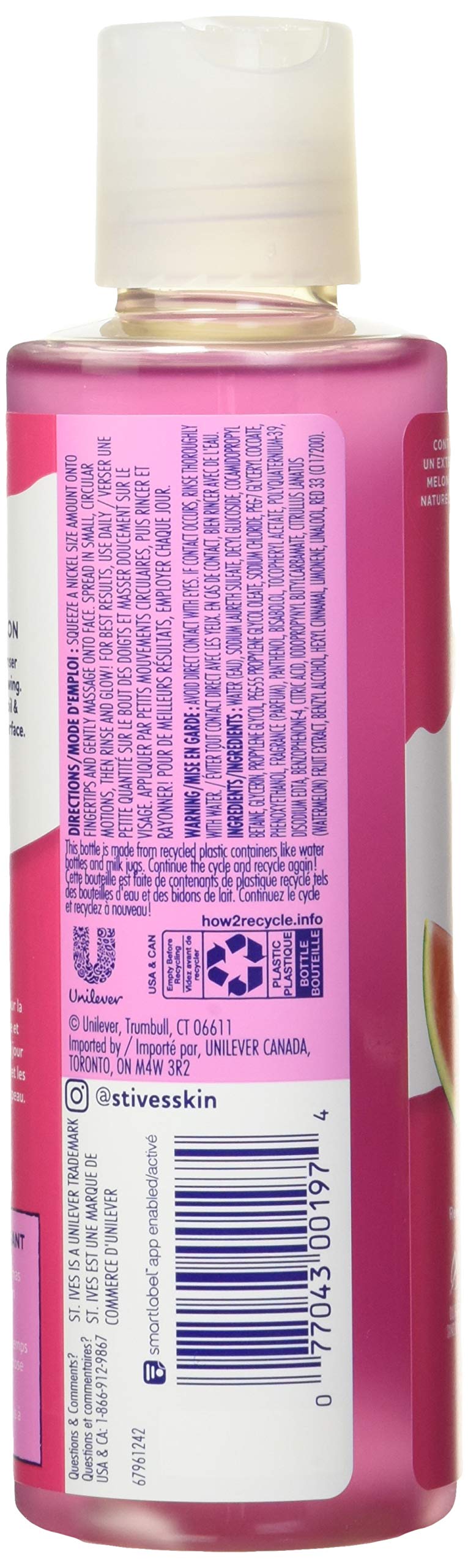 St. Ives Hydrating Watermelon Daily Cleanser - 6.4oz, pack of 1 Beauty & Personal Care St. Ives