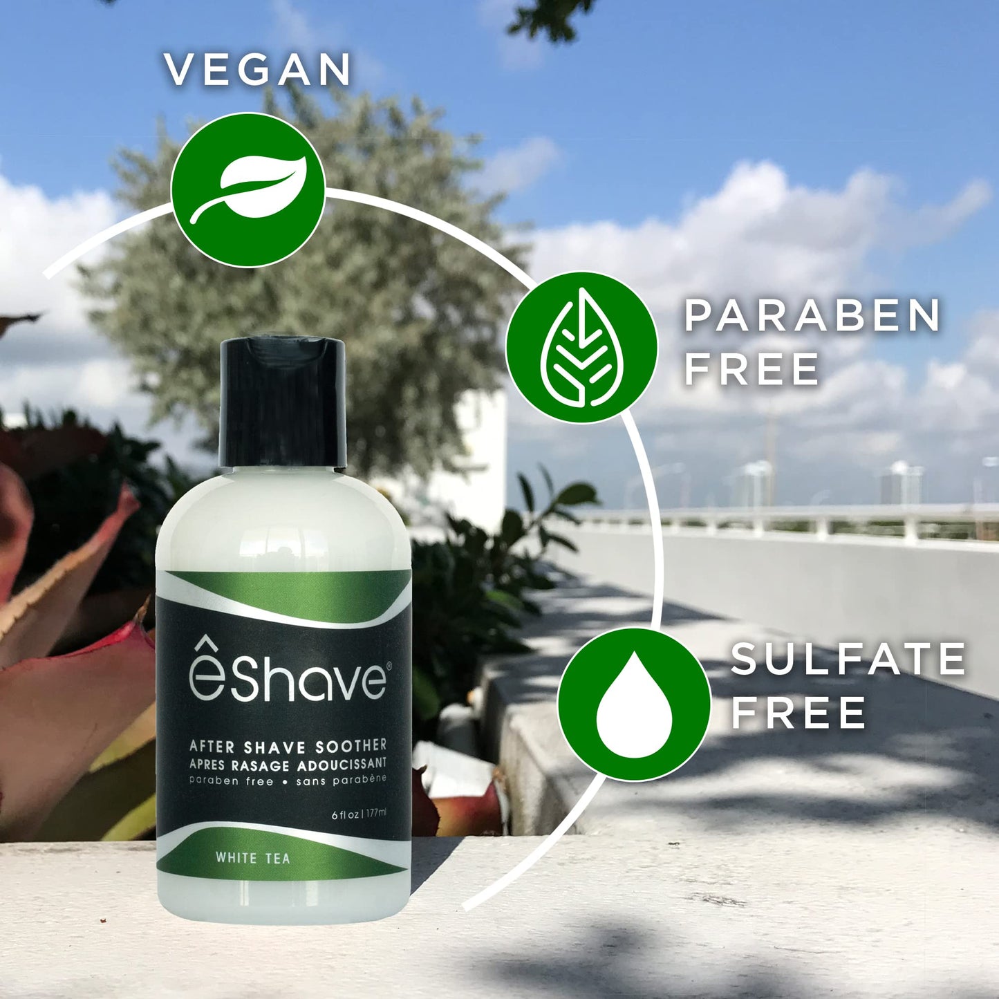 eShave Luxury After Shave Balm for Men-After Shave Lotion Soothes Razor Burn- Deep Moisturizes Skin- All-Natural Vegan After Shave Cream Calming White Beauty and Personal Care eShave