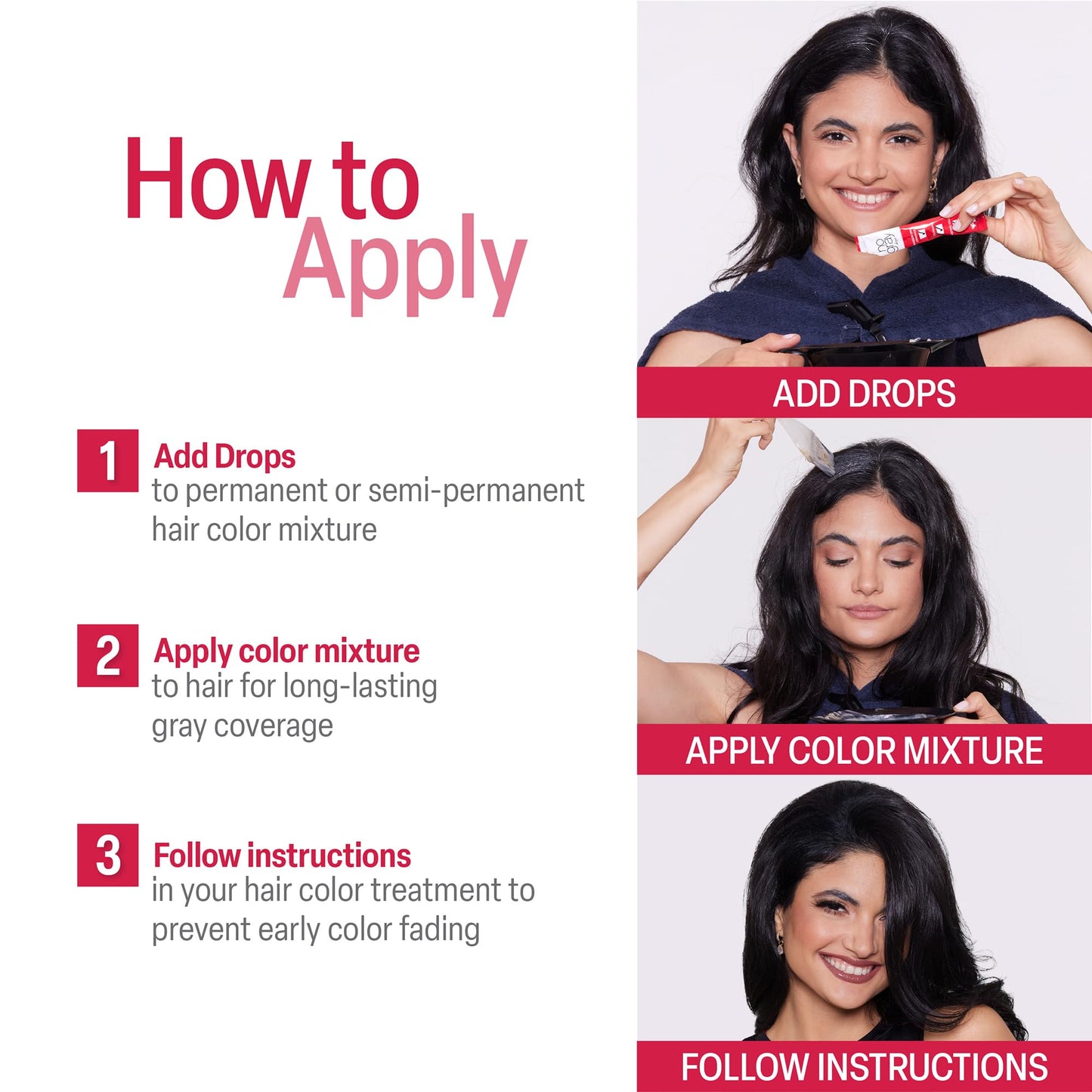 No Gray Color Drops, 2 Pack, Cover Gray Hair, Prevent Premature Color Fade, and Extend Time Between Root Touch Ups, Compatible with Permanent and Semi Beauty & Personal Care No Gray