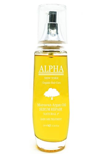 Moroccan Argan Oil Serum Organic Hair care by Alpha New York 3.38 Oz Beauty & Personal Care ALPHA NEW YORK