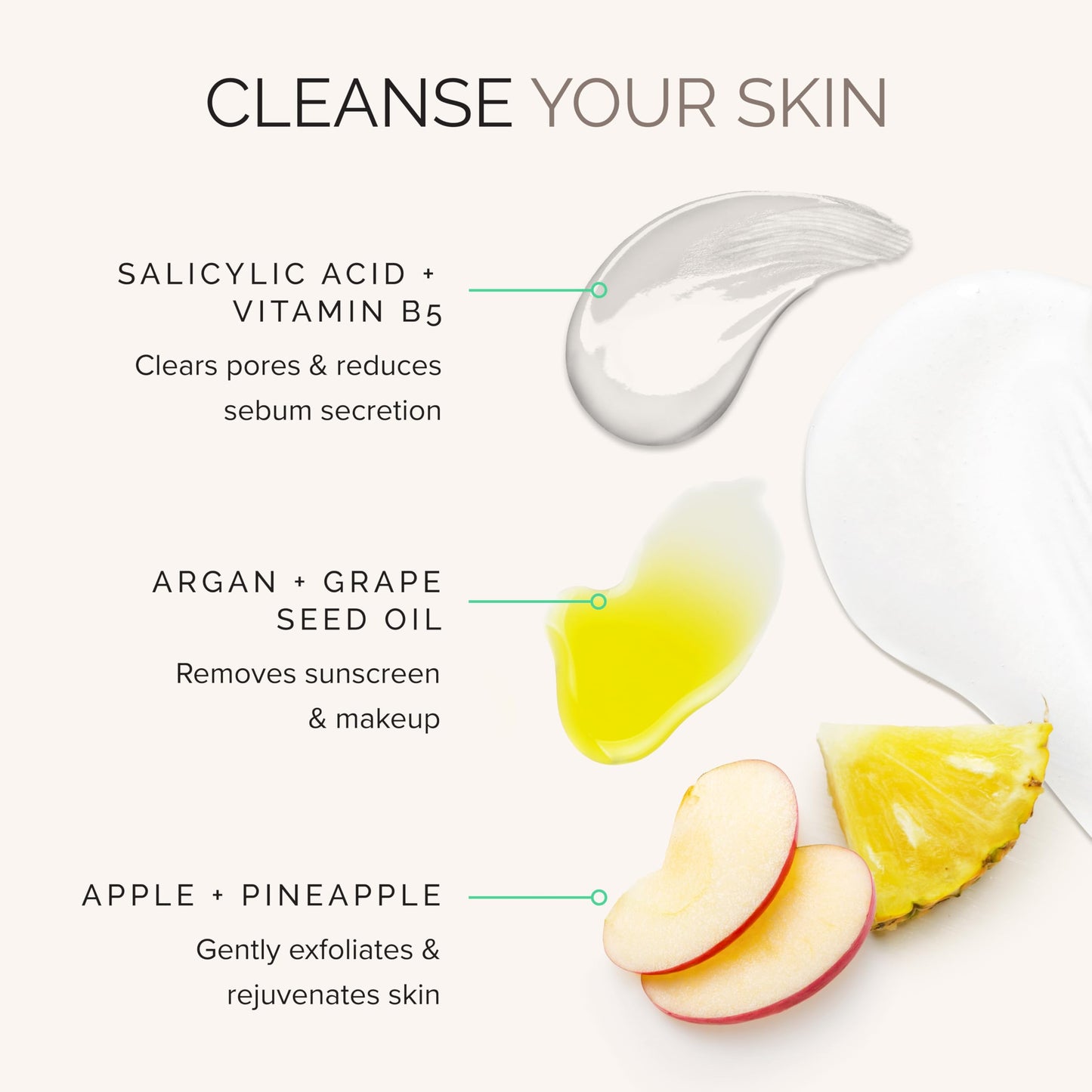 MDSolarSciences Wash Away One Step Cleanser | Gentle Foaming Oil Cleanser with Salicylic Acid, Apple & Pineapple Extracts | Hydrating, Exfoliating Beauty & Personal Care MDSolarSciences