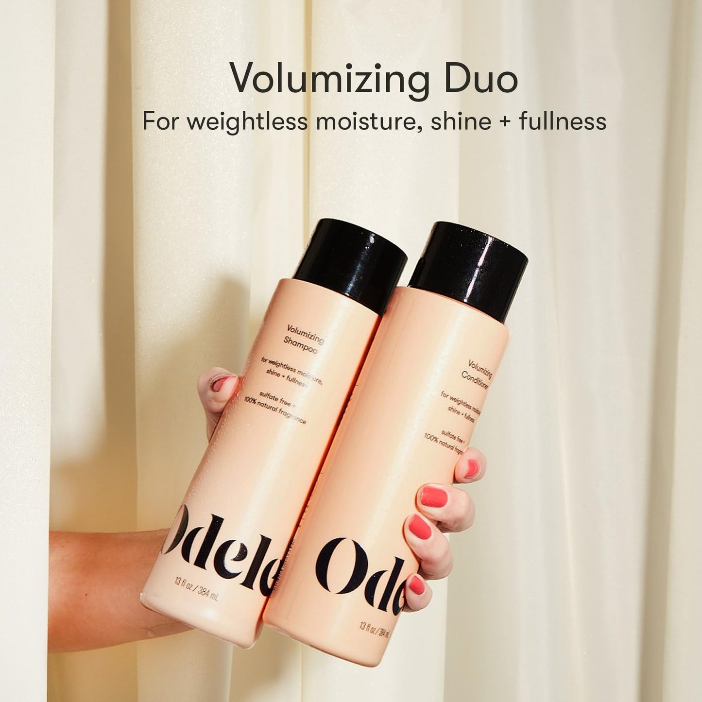 Odele Volumizing Sulfate-Free Shampoo & Conditioner Set, Adds Moisture, Shine, and Fullness for Straight or Wavy Hair Types, 13 Fl Oz Each (2-Pack) Beauty & Personal Care Odele