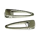 All in ONE Tear Drop Shape Hair Clips Metal Alligator Clips for DIY Craft (Silver - 20pcs) Beauty & Personal Care ALL in ONE