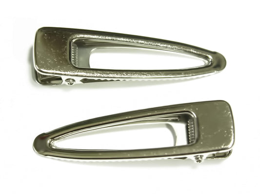 All in ONE Tear Drop Shape Hair Clips Metal Alligator Clips for DIY Craft (Silver - 20pcs) Beauty & Personal Care ALL in ONE