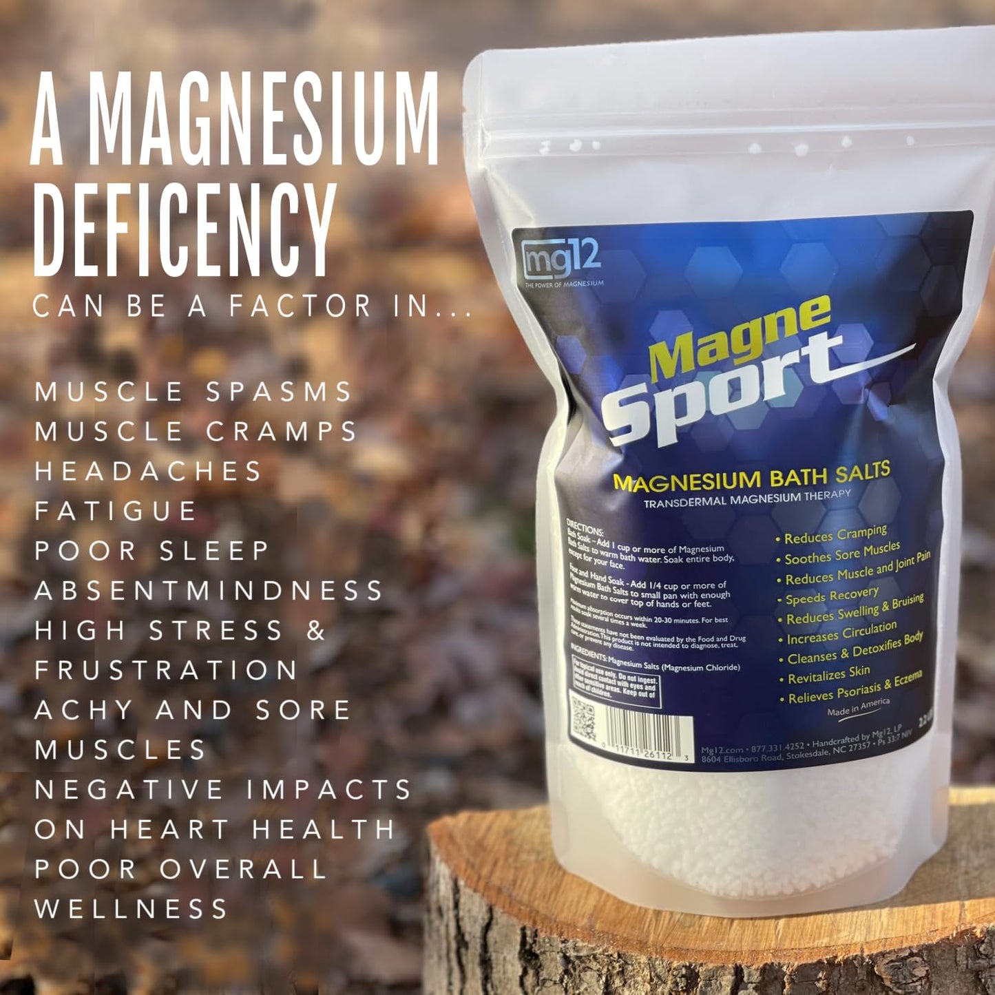 MagneSport Magnesium Bath Salts - Improved Recovery for Peak Performance (2.2 lbs) Beauty and Personal Care MG12 THE POWER OF MAGNESIUM