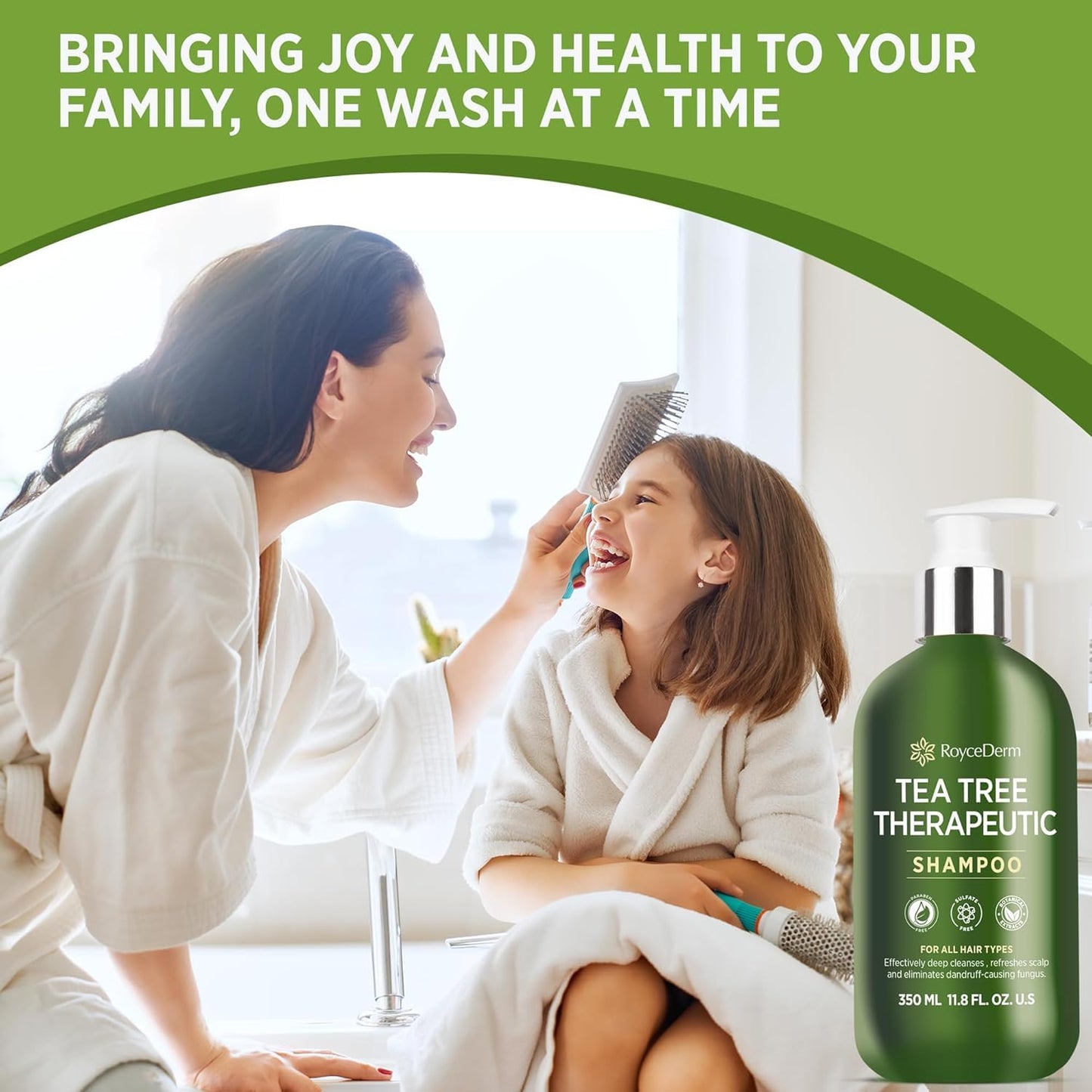 Roycederm Tea Tree Antifungal Shampoo: Folliculitis Shampoo for Dry Scalp, Dandruff, and Itchy Scalp - Medicated Clarifying shampoo with Tea Tree Oil Beauty & Personal Care Roycederm