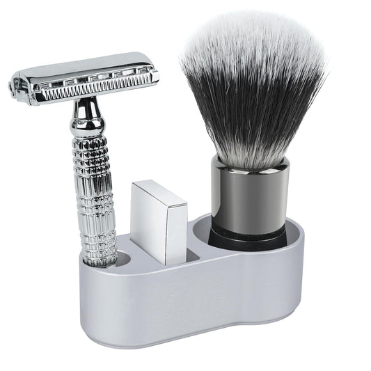 Linkidea Aluminum Safety Razor Stand Holder for Men, 14mm Opening, Compact Shaving Brush & Razor Stand, Compatible with Merkur 34C, Muhle R89, Vikings Beauty and Personal Care Linkidea