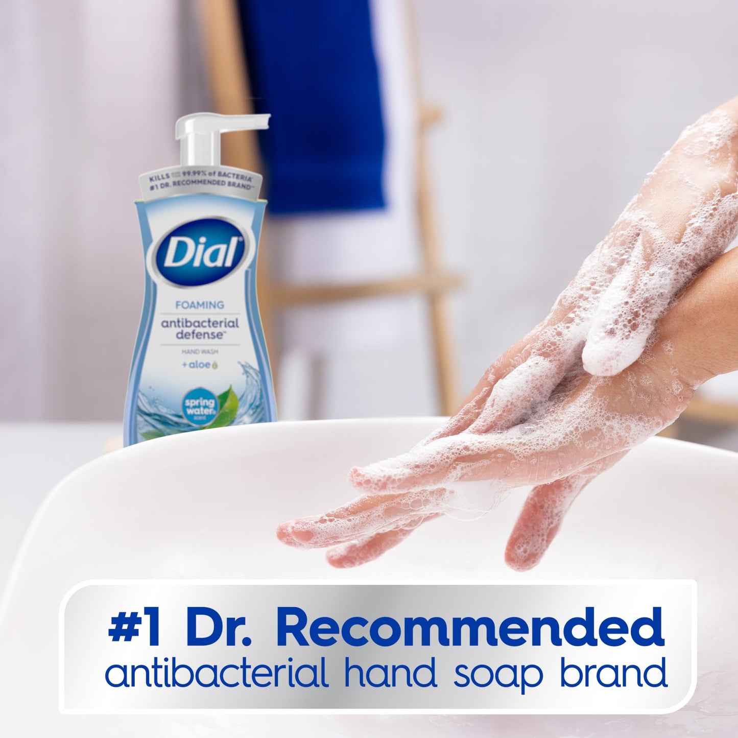 Dial 05400 7.5 Oz Spring Water Anti-Bacterial Foaming Hand Soap Beauty & Personal Care Dial