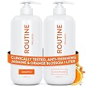 Routine Wellness 1 Liter Anti-Thinning Volumizing Shampoo and Conditioner Set for Thinning Hair & Hair Loss - Grow Your Confidence with Biotin & DHT Beauty & Personal Care Routine Wellness