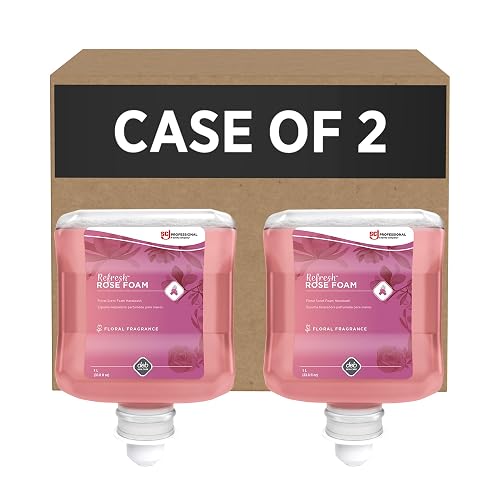 SC Johnson Professional Refresh Rose FOAM, Foam Hand Wash, Foaming Hand Soap, 1 Liter Cartridge, 2 Count, for Professional Use Only Beauty & Personal Care SC Johnson Professional