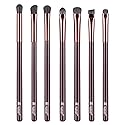 Eye Makeup Brushes Set, Premium 7Pcs Eyeshadow Brush, Professional Eye Brush for shadow lip Angled Eyeliner Eyebrows, Soft Hairs and Wood Handle. Beauty & Personal Care YUE SHEN NAN