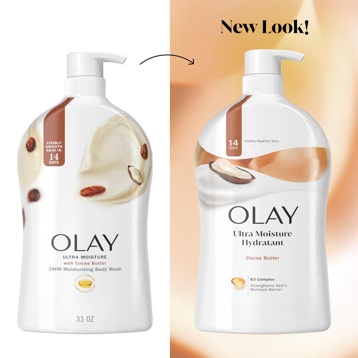 Olay Body Wash for Women, Ultra Moisture, 24/7 Moisture Barrier Repair, Hydrating Formula for Visibly Healthy Soft Skin, Vitamin B3 & Hyaluronic Beauty & Personal Care Olay