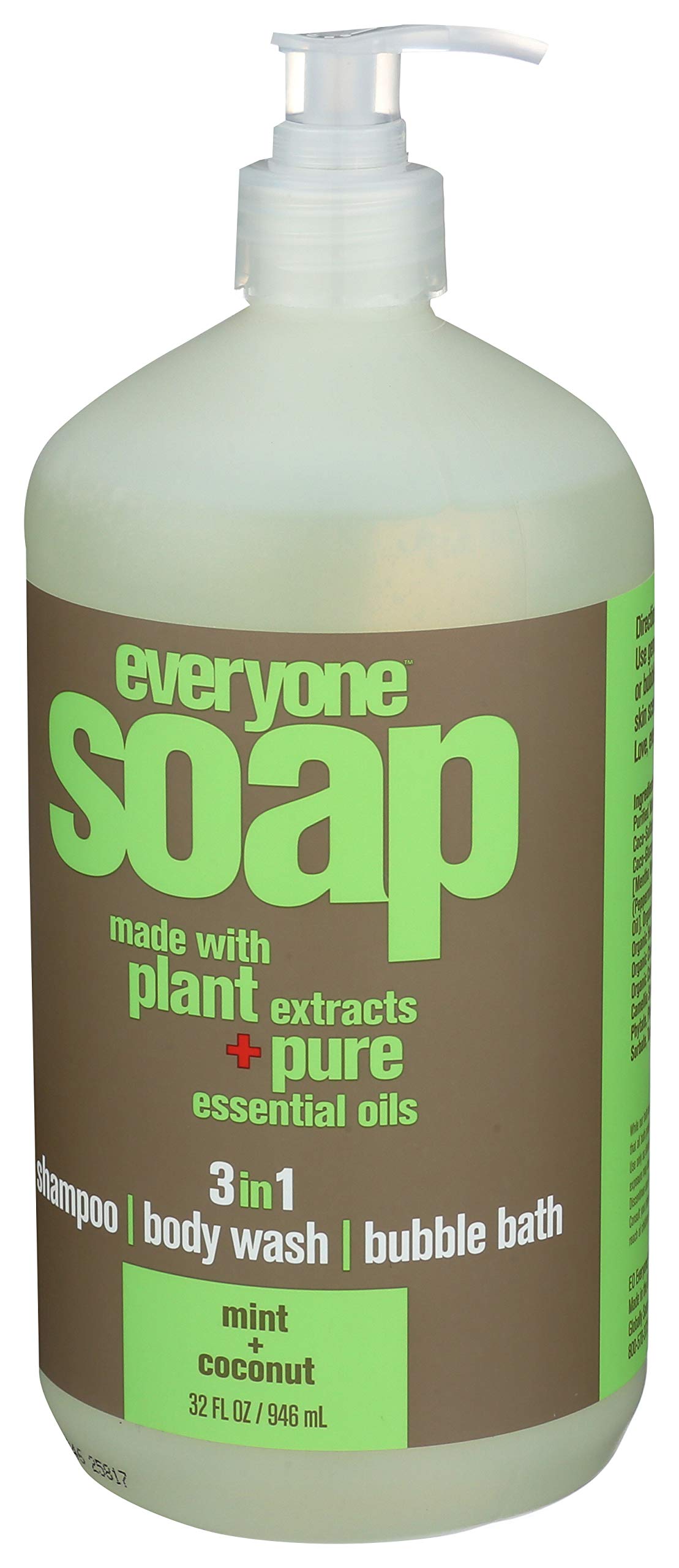 EO Products Natural Everyone Hand Soap Liquid, Mint and Coconut, 32 Ounce Beauty & Personal Care EO