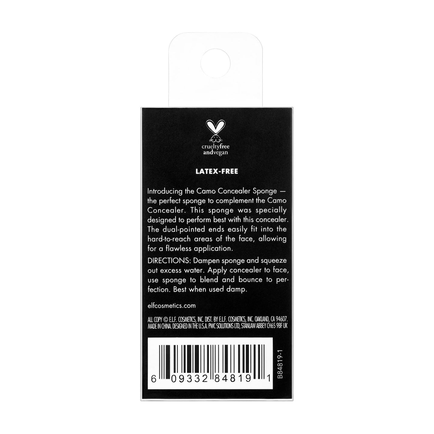 e.l.f. Camo Concealer Sponge, Makeup Sponge With Latex Free Foam & Dual-Pointed Ends For Blending, Vegan & Cruelty-Free Beauty & Personal Care e.l.f.