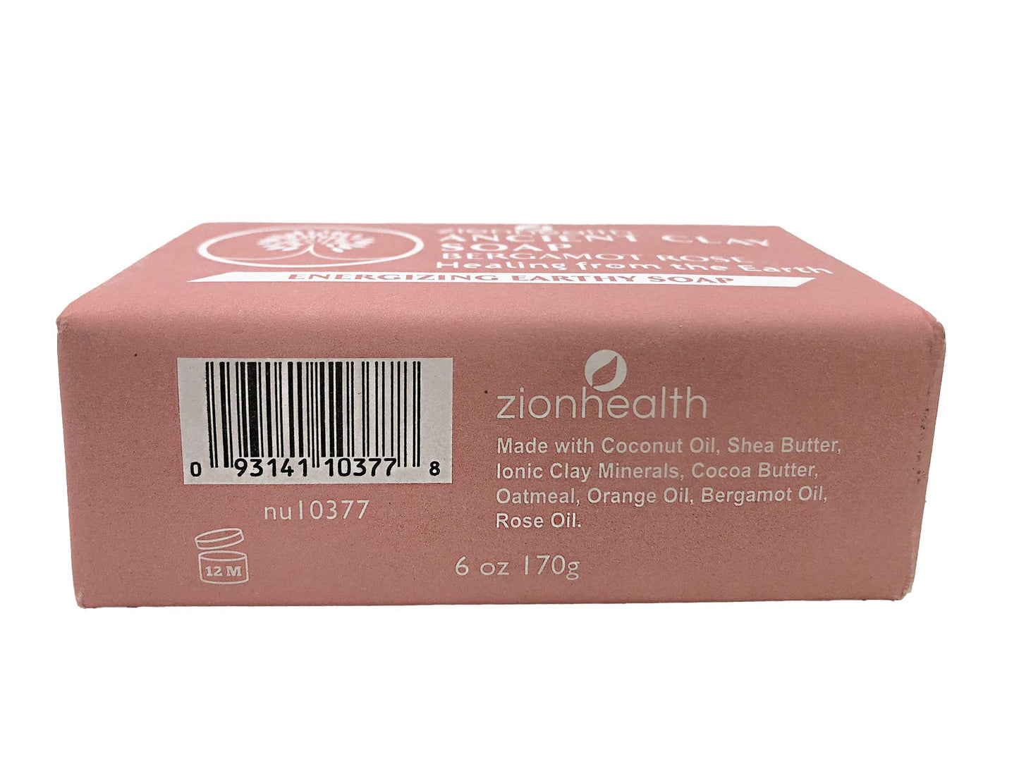 Adama Minerals Zion Health Ancient Clay Bar Soap, Bergamot Rose, 6 oz (170 g) Beauty & Personal Care Adama Minerals