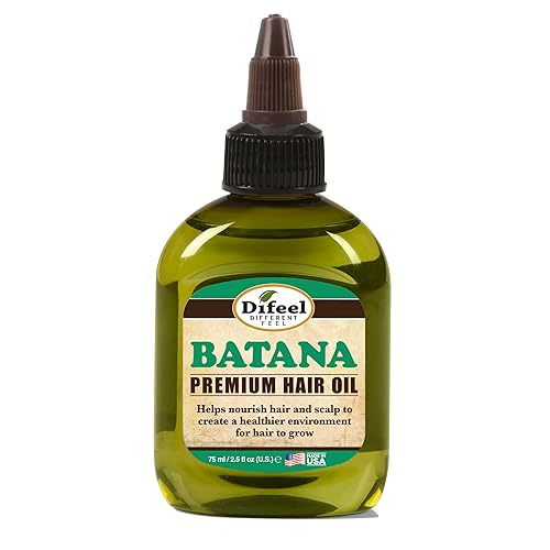 Difeel Batana Premium Hair Oil 2.5 oz. - Batana oil for Hair growth, Restores Moisture & Strengthens Hair Beauty & Personal Care Difeel
