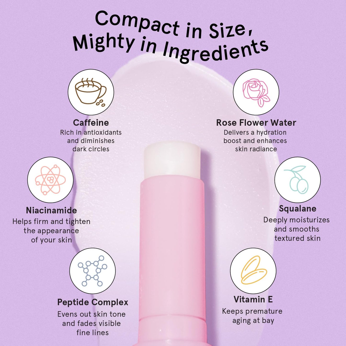 grace & stella Under Eye Brightener Balm Stick - Travel Essentials - Caffeine Eye Cream for Dark Circles, Puffiness, Wrinkles - Vegan Moisturizer Beauty and Personal Care grace & stella