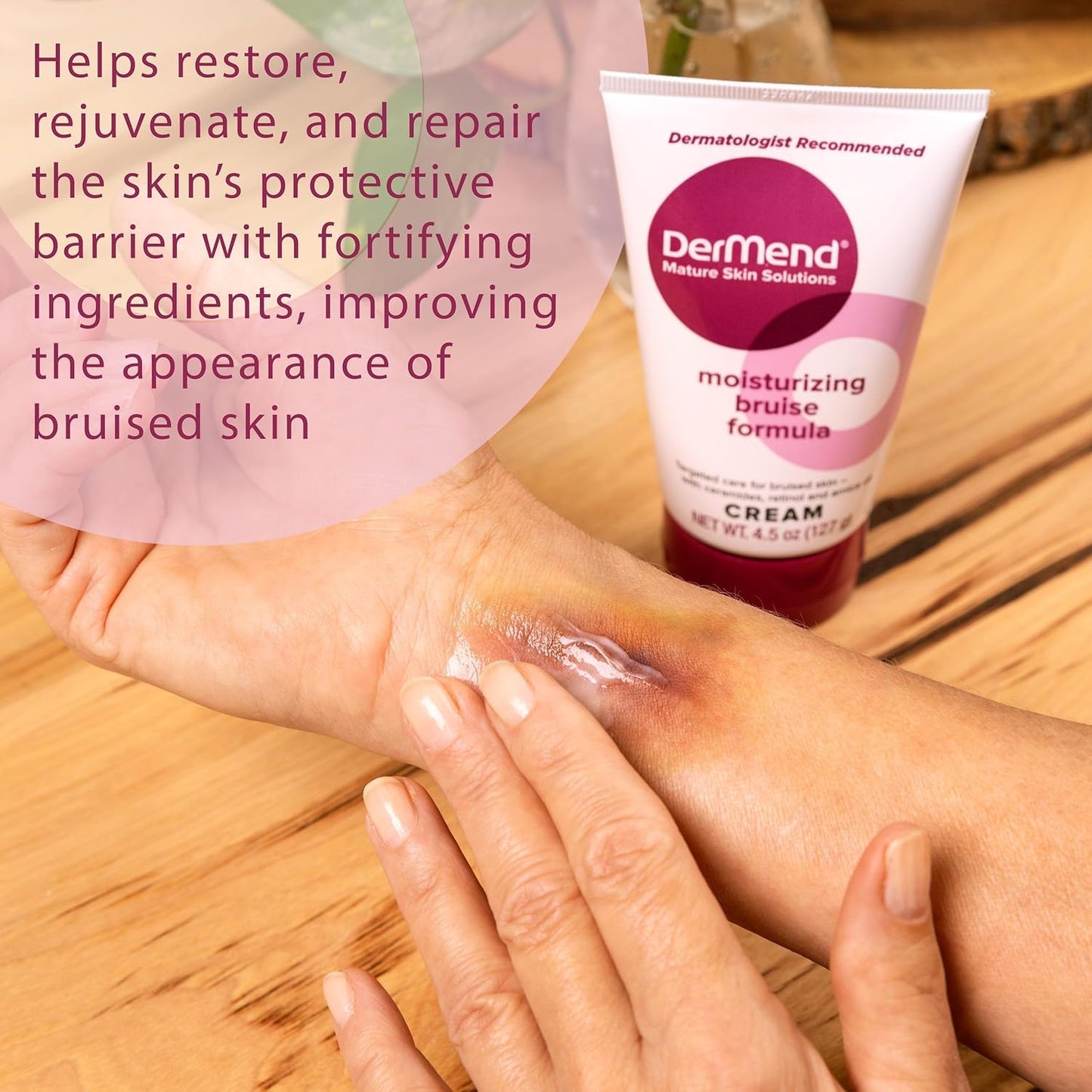 Dermend Arnica Bruise Cream with Vitamin K - Bruise Cream for Thin & Mature Skin - Moisturizing Formula with Retinol, Ceramides & Arnica Oil Beauty & Personal Care Dermend