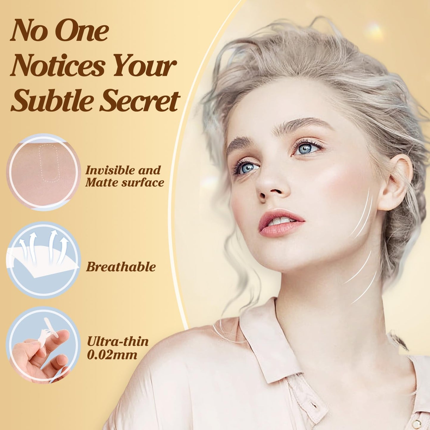 Face Tape Lifting Invisible,Neck Tape Lifting Invisible,Face Lift Tape,140PCS Face Tape Lifting Invisible Tightening Face Lifter Tape Facial Tape Beauty & Personal Care Lunafleur