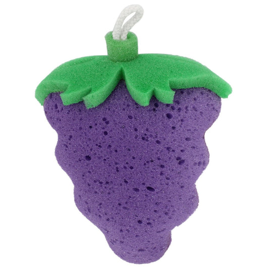 Ruilogod Purple Green Fruit Shaped Bath Sponge Body Shower Scrubber w String (id: 0b6 10d 1f4 594 f40 Beauty and Personal Care Ruilogod
