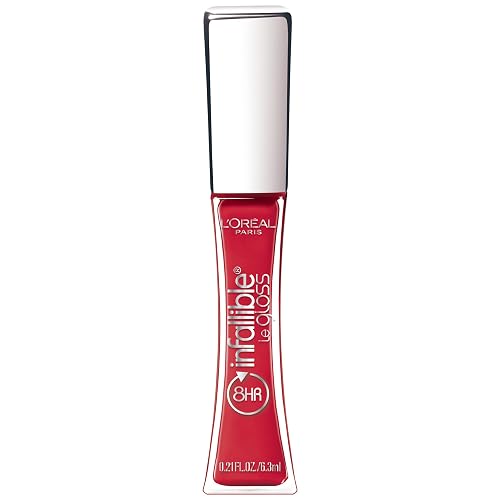 L'Oréal Paris Infallible 8 HR Pro Gloss, Red Fatale, 0.21 fl. oz. Beauty & Personal Care L'Oreal Paris