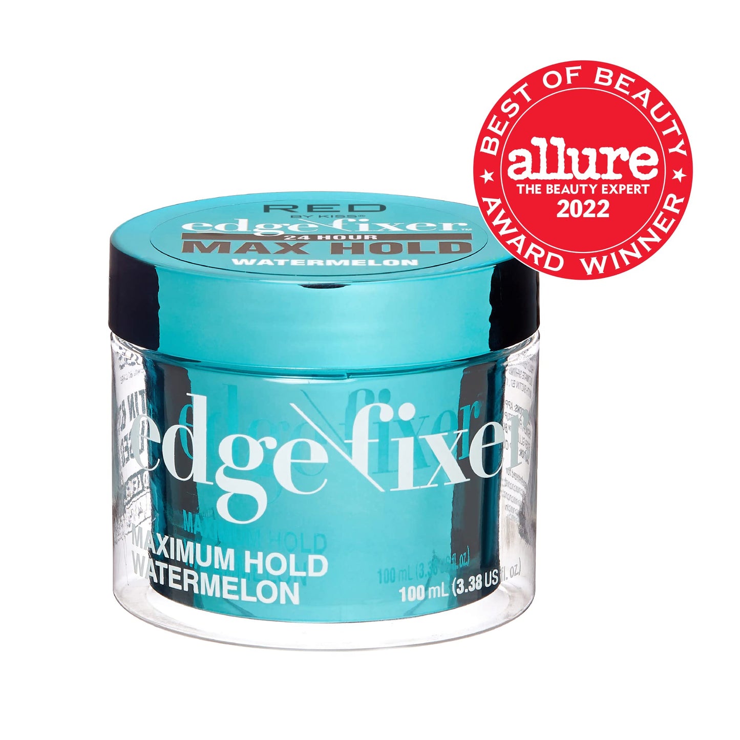 Red by Kiss Edge Fixer Hair Shine Gel, 24 Hour Max Hold, Non-Flaking, Biotin B7 Infused, Natural Styling, Professional Edge Control Wax, Perfect Beauty & Personal Care Red by Kiss
