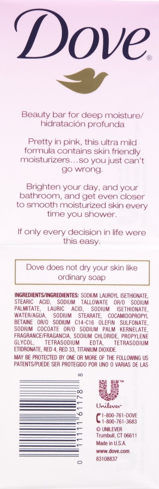 Dove Beauty Bar - Pink - 4 oz - 8 ct - 2 pk Beauty & Personal Care Dove