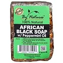 By Natures African Black Soap Peppermint Oil 6 Oz (Pack of 1) Beauty & Personal Care By Natures