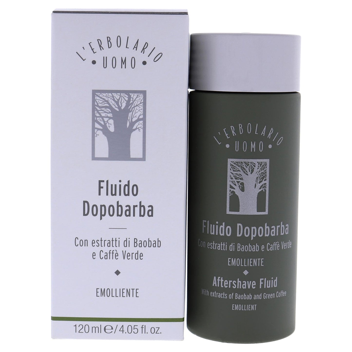 L'Erbolario Baobab And Green Coffee Aftershave Fluid - For Instantly Reducing Any Redness Caused By Shaving - Soothe Any Feelings Of Discomfort Beauty and Personal Care L'Erbolario