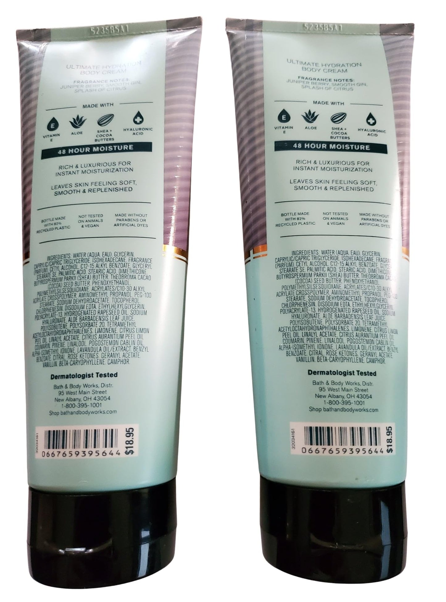 Bath & Body Works Men's Distiller's Gin Ultimate Hydration Body Cream 8 Ounces Pack of 2 Beauty & Personal Care Bath & Body Works