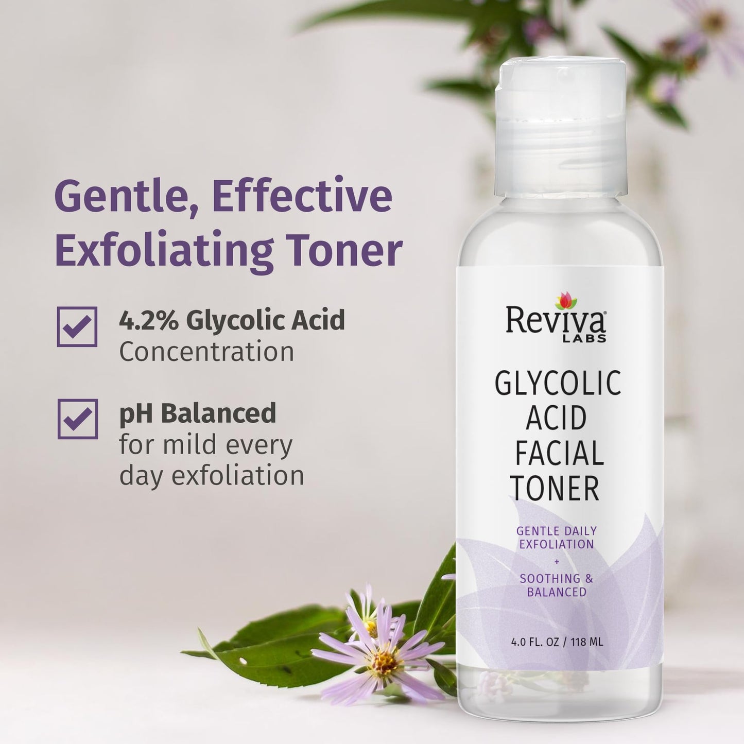 REVIVA Toner Glycolic Acid, 0.85 Pounds Beauty & Personal Care Reviva Labs