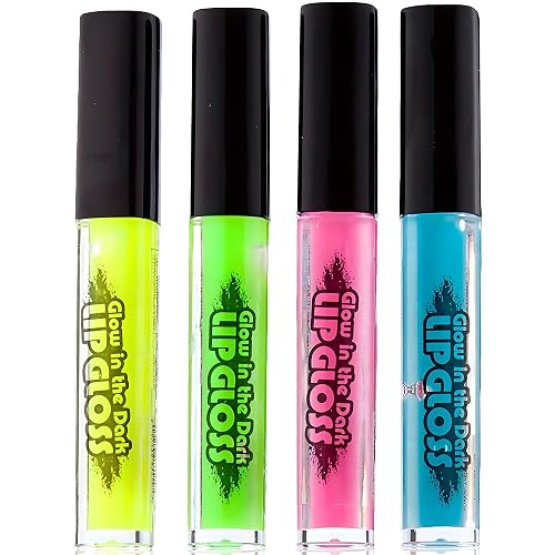Rhode Island Novelty Assorted Color Glow In The Dark Lip Gloss (4) Beauty & Personal Care Rhode Island Novelty
