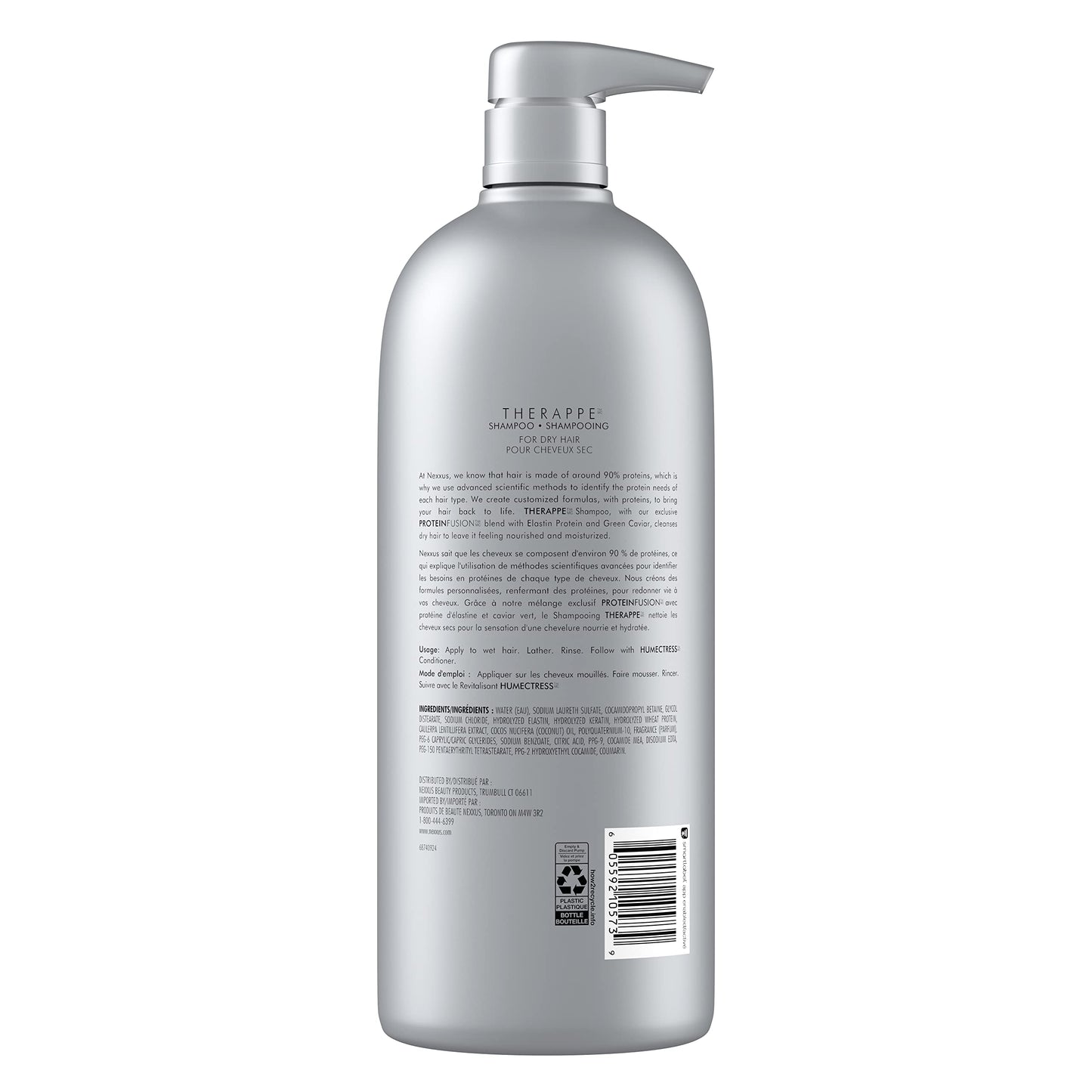 Nexxus Moisturizing Shampoo for Dry Hair Therappe Ultimate Moisture Silicone-Free, Moisturizing ProteinFusion with Elastin Protein and Green Caviar Beauty & Personal Care Nexxus